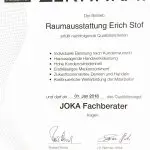 Joka Fachberater Zertifikat