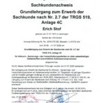 Sachkundenachweis Asbest