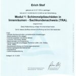 Sachkundenachweis Schimmelpilzschäden in Innenräumen